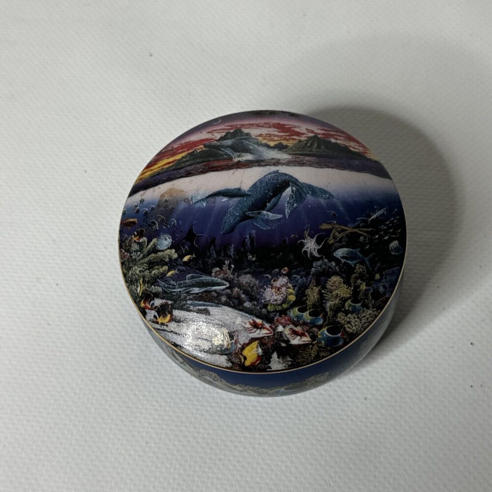 Robert Nelson Music Box "Beautiful Dreamer" Tropical Wonderland Danbury Mint VTG